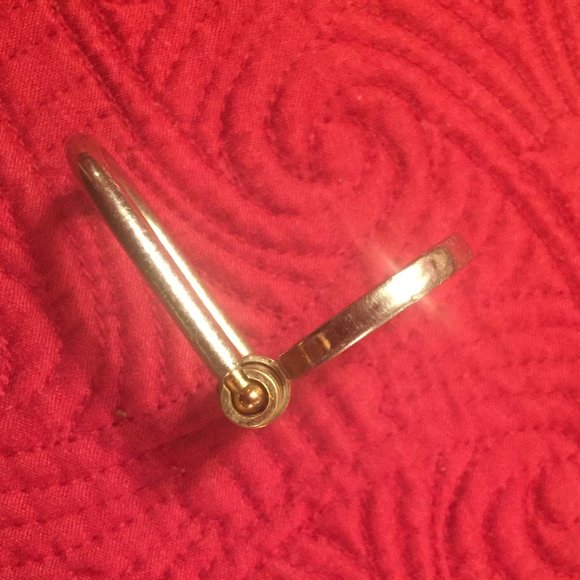 Gucci key ring gold double GG used - Picture 3 of 4